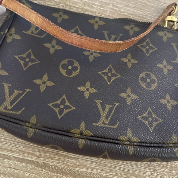 Louis Vuitton Dark Brown Monogram Shoulder Pochette Bag - Picture 16 of 16